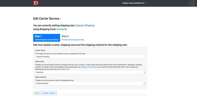 Easy Shipping Rate Manager