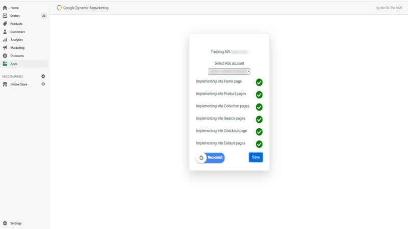 Google Dynamic Remarketing WDS