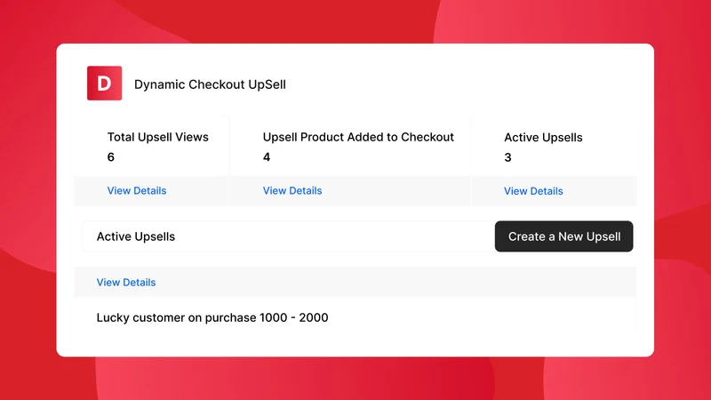 Dynamic Checkout Upsell