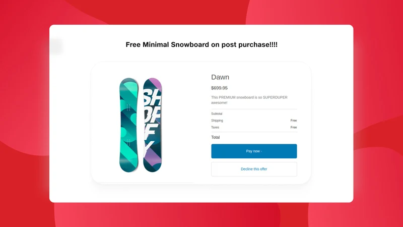 Dynamic Checkout Upsell