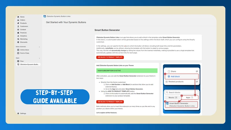 ZSolution Dynamic Button Links