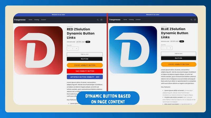 ZSolution Dynamic Button Links