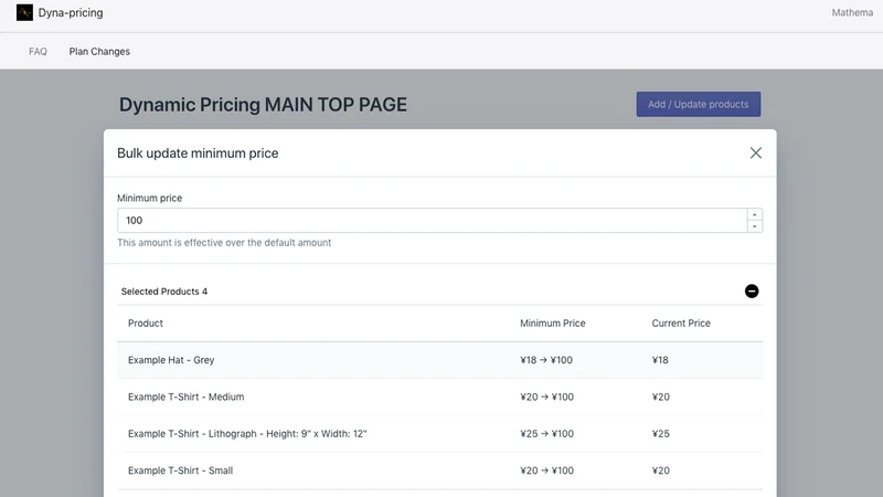 Dyna‑Pricing: Dynamic pricing