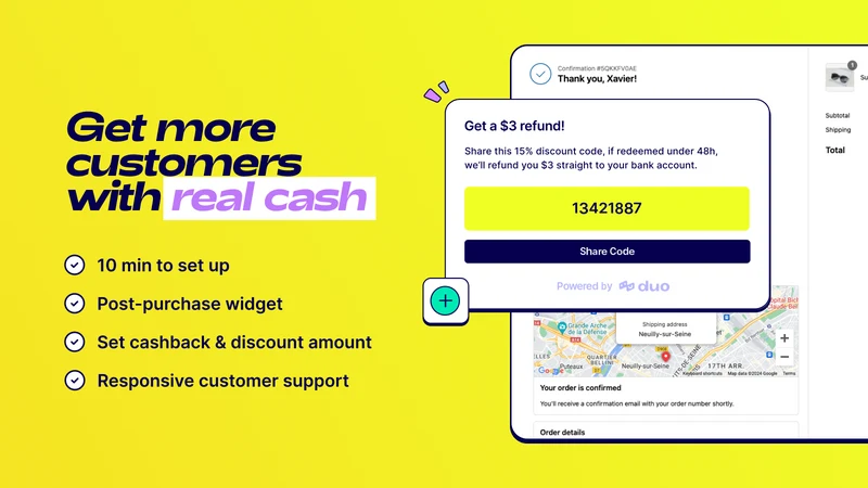 Duo: Post‑Purchase Cashback
