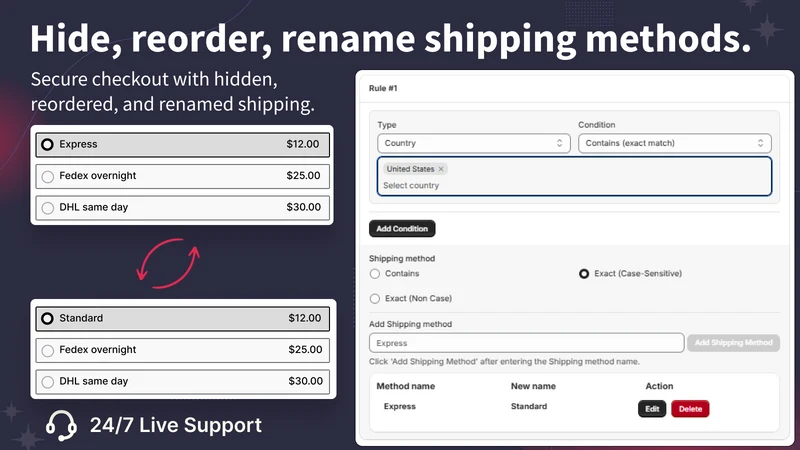 DS Hide Payment Hide Shipping