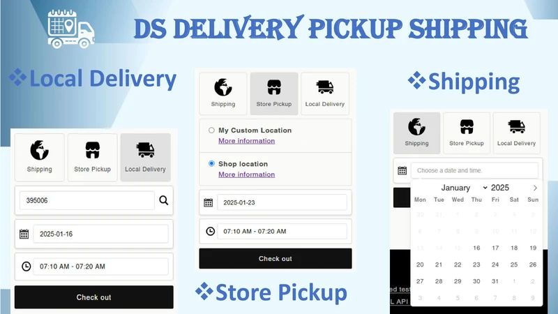 DS Pickup Delivery Date & Time
