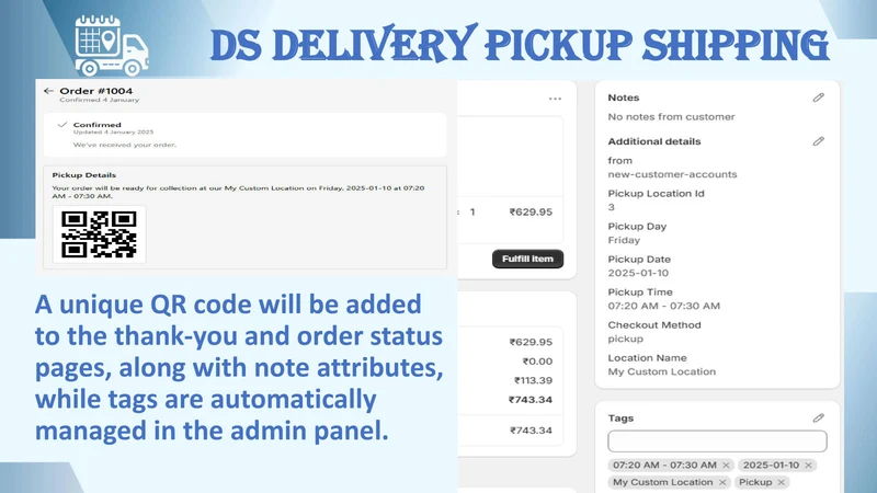 DS Pickup Delivery Date & Time
