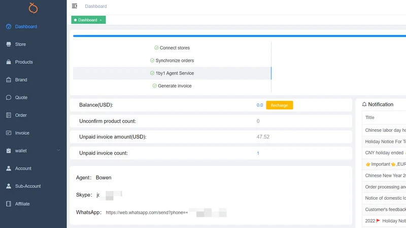 Dropshiplite:Fulfillment&Agent