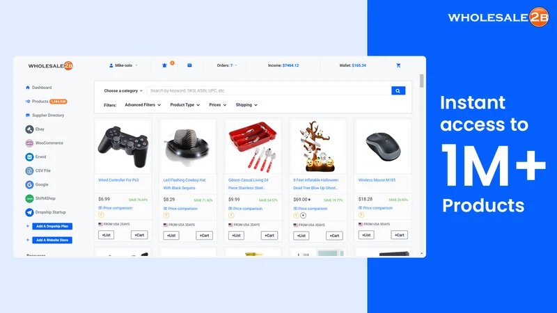 Wholesale2B: USA Dropshipping