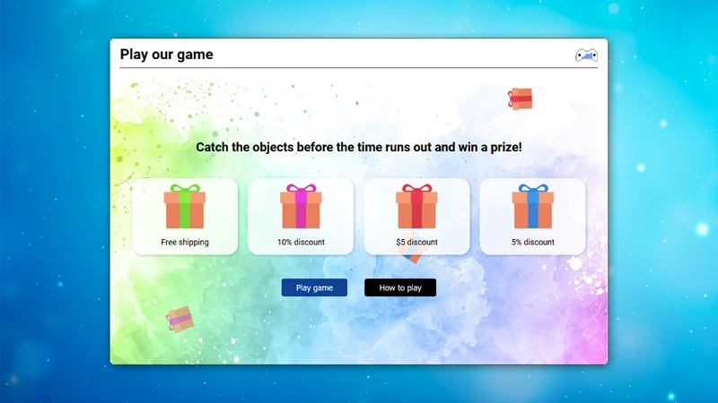 Email Popup & Discount Game