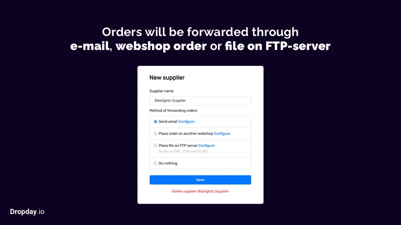 Dropship Order Automation