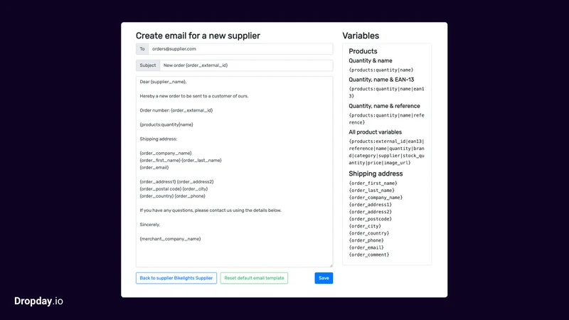 Dropship Order Automation