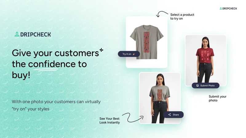 DripCheck Fashion Try‑On