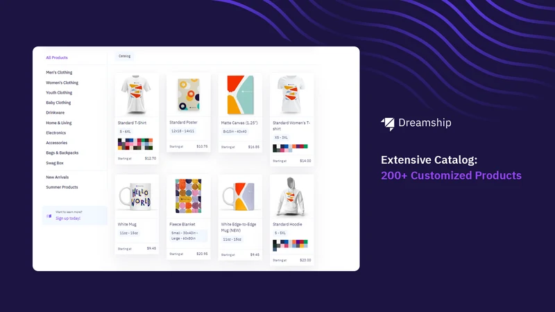 Dreamship: Print on Demand