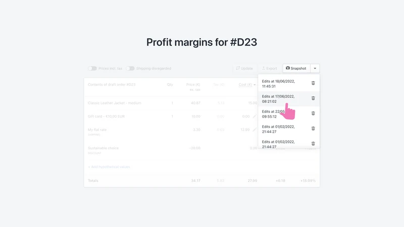 QuoteMate Draft Profit Margins