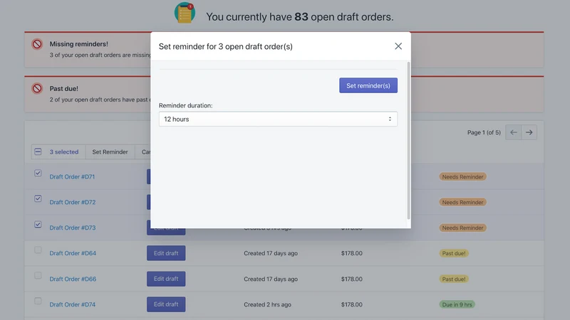 DraftPulse Reminders