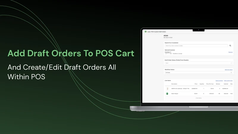 Custom & Draft Orders For POS