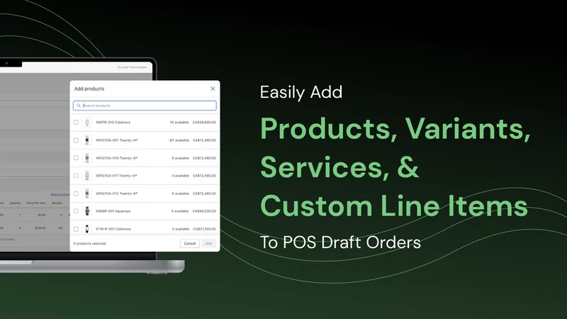 Custom & Draft Orders For POS