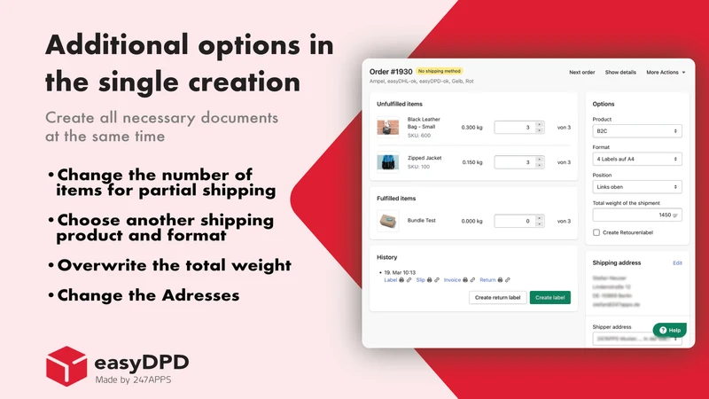 DPD Shipping | easyDPD