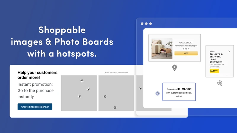 Dot Banner: Shoppable Images