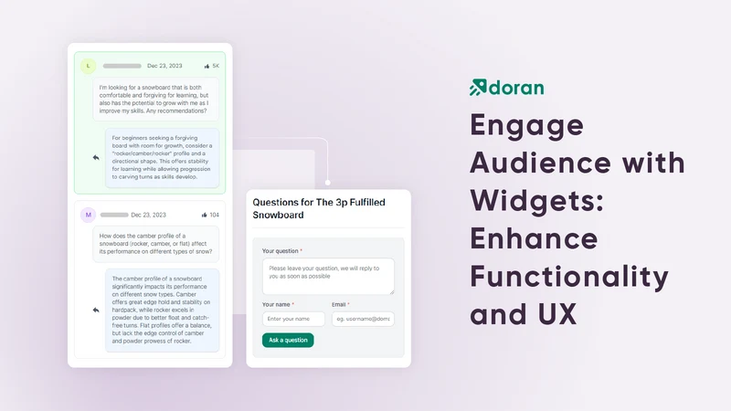 Doran Product Reviews App & QA