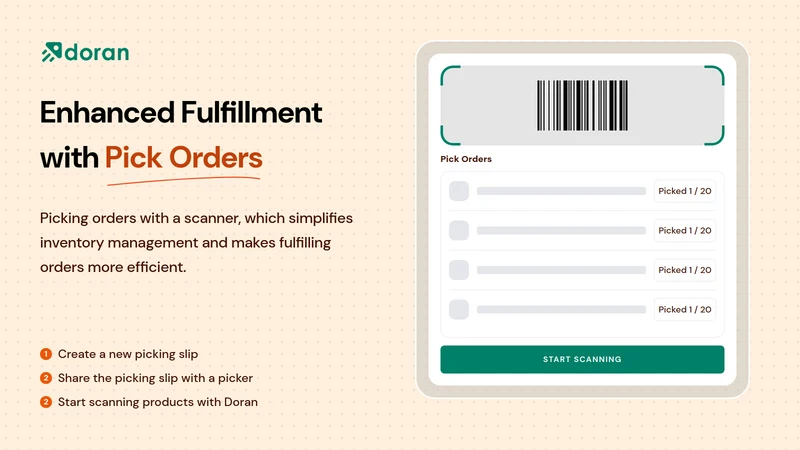 Doran: Order Printer & Pick