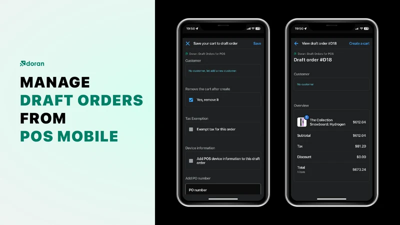Doran: Draft Orders for POS