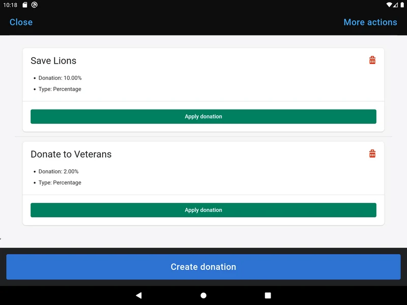 Donatly: POS Donate & Round Up