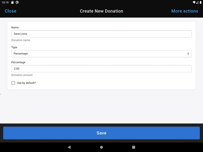 Donatly: POS Donate & Round Up