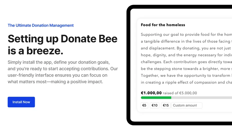 Donate Bee ‑ Easy Donations