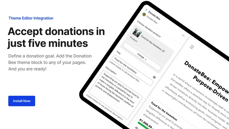 Donate Bee ‑ Easy Donations