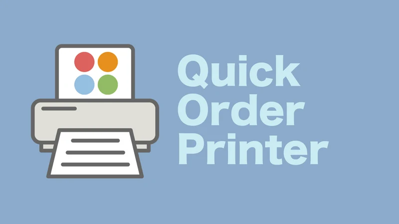 Mixlogue Quick Order Printer