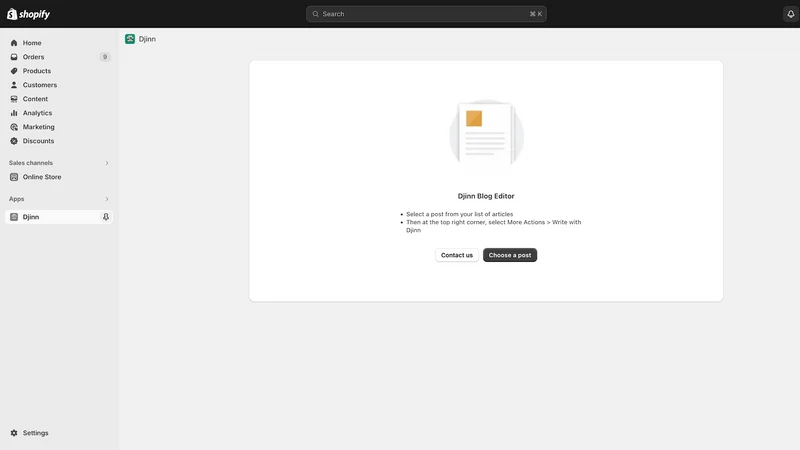 Djinn Editor