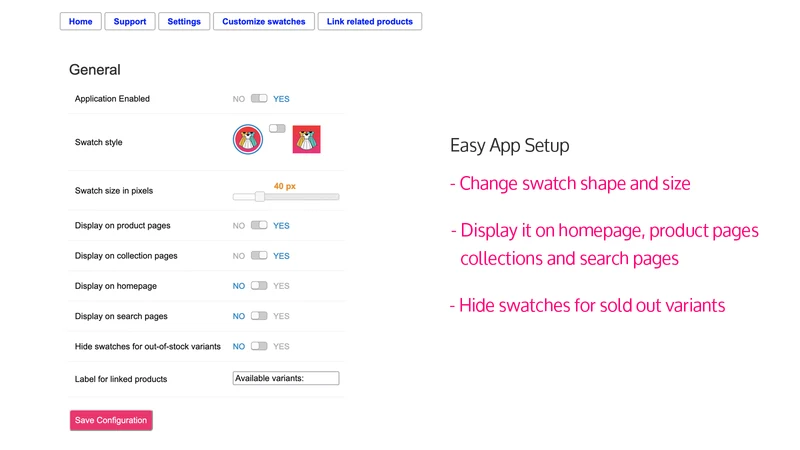 Swatcher ‑ Color Swatch Option