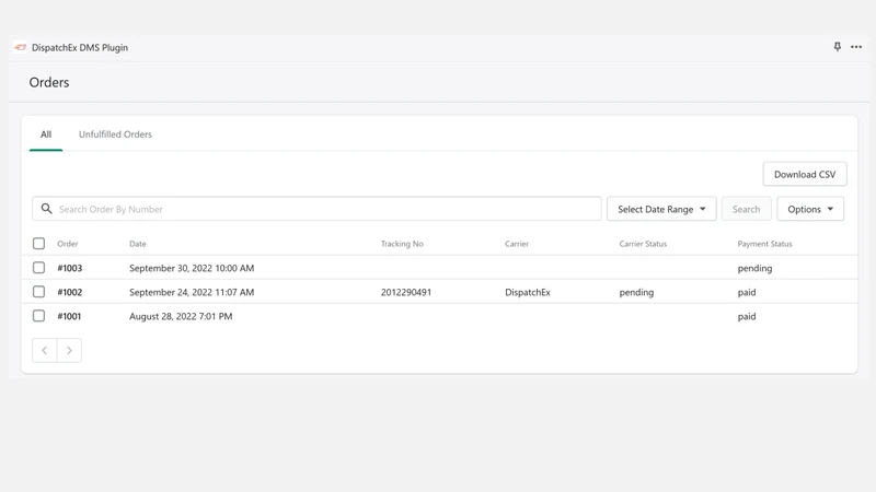 DispatchEx DMS Plugin