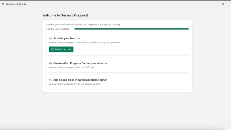 discount‑progress