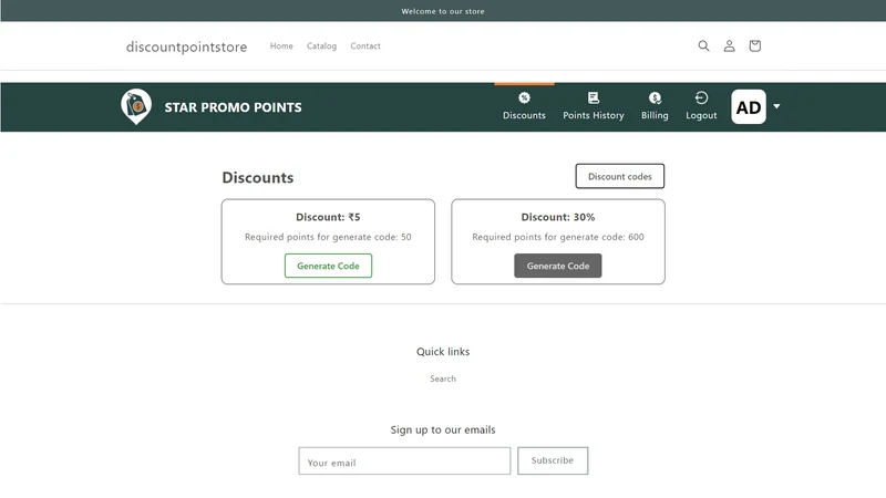 Star Promo Points