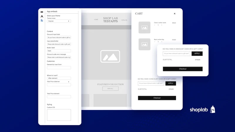 shoplab: Discount Code in Cart