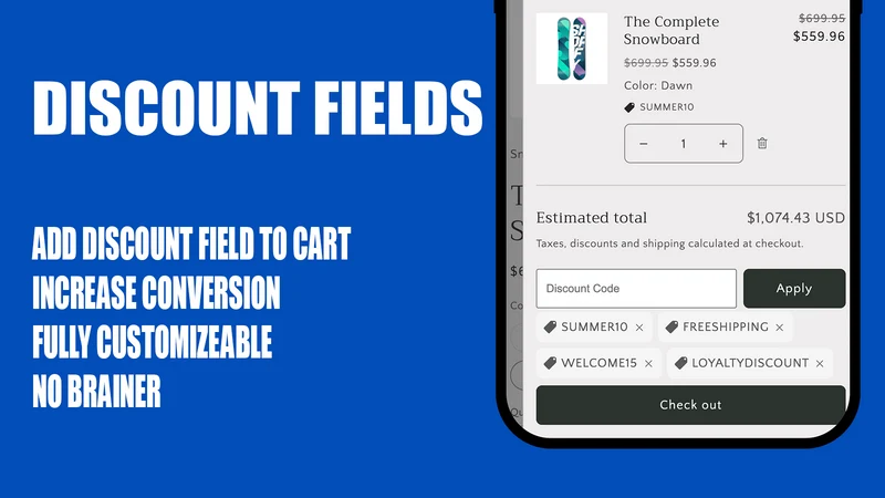 DF: Discount on Cart Input