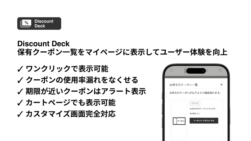 Discount Deck ‑ Coupon Display