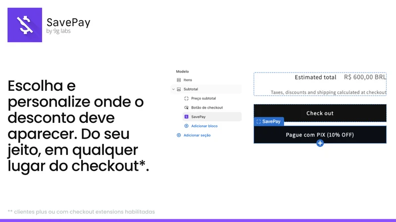 SavePay Pix com desconto