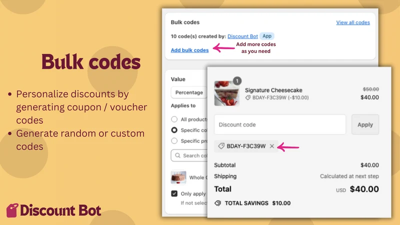 Discount Bot: Sitewide Sales