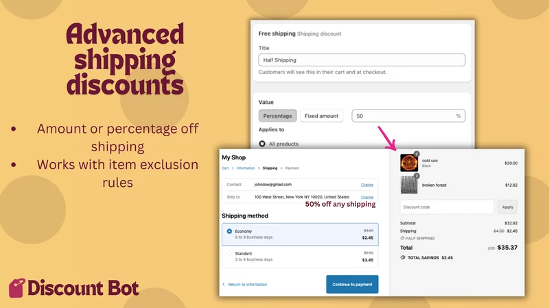 Discount Bot: Sitewide Sales