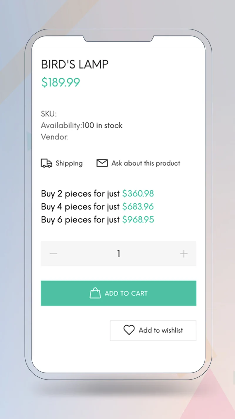 QD (Quantity Breaks/Discounts)
