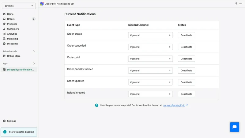 Discordify: Notifications Bot