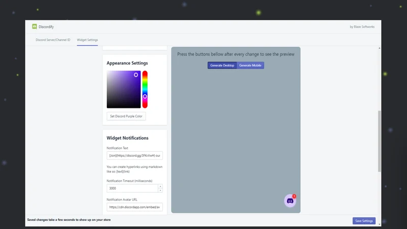 Discordify: Live Discord Chat