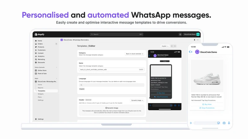 Back In Stock WhatsApp Alerts