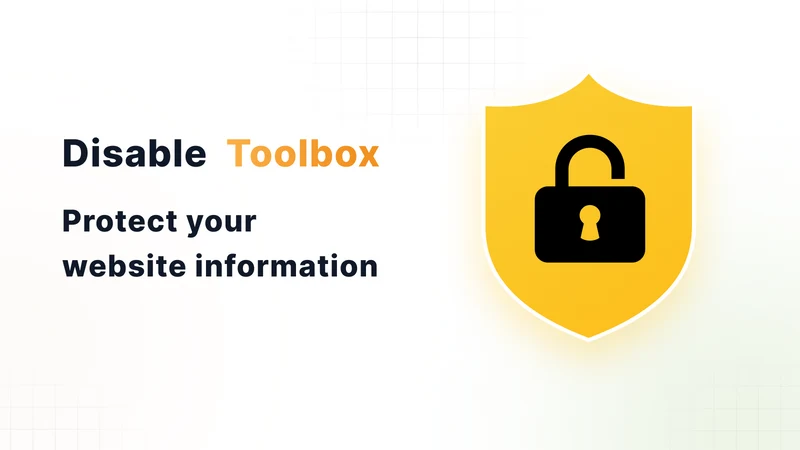 Shopupup Disable Toolbox