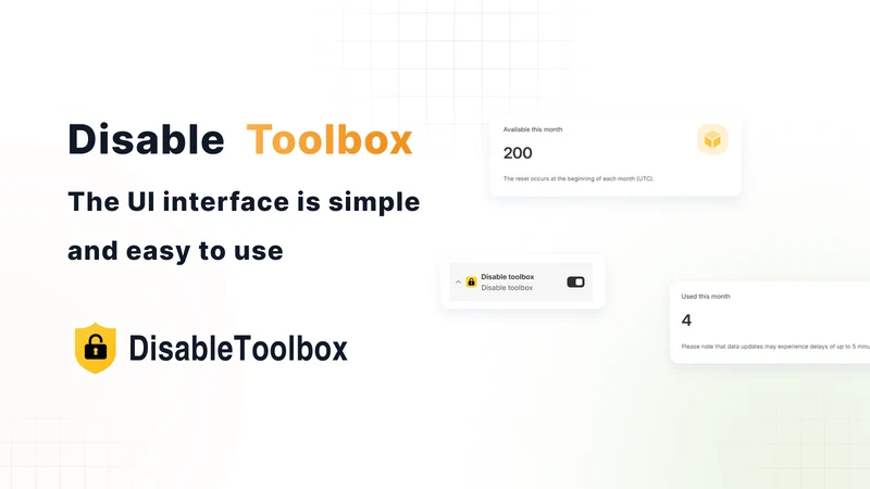 Shopupup Disable Toolbox