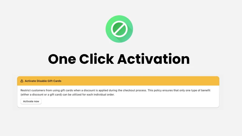Restrict / Disable Gift Cards